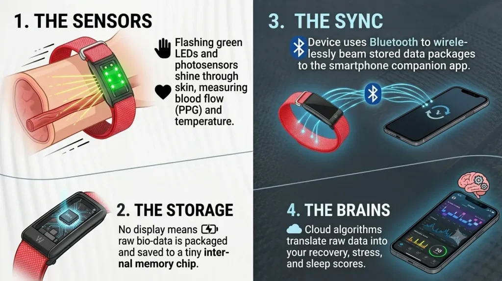 Screenless Fitness Tracker Works